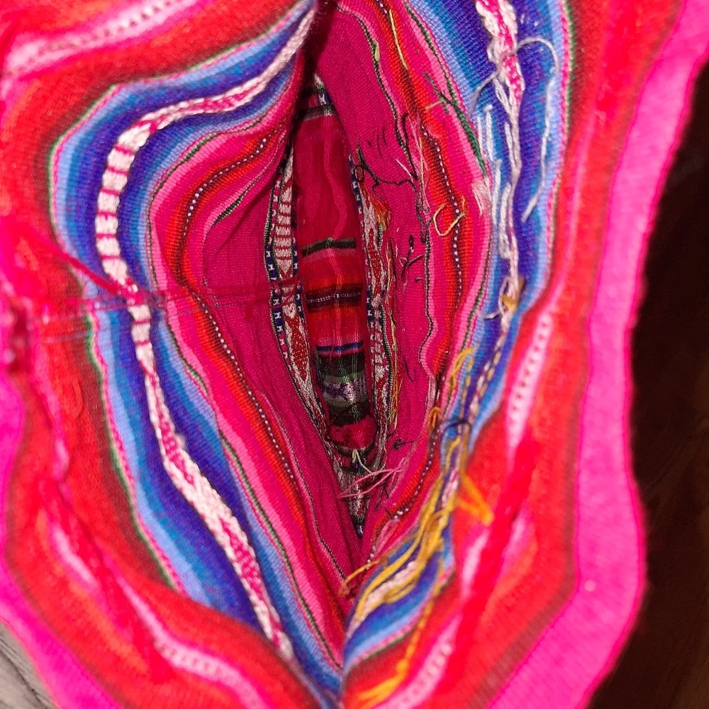 SERAPE‎ HANDMADE BACKPACK Bag Colorful South American Mexican Peru Western Boho